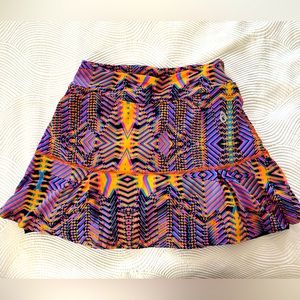 Dona Jo- psychedelic print pickleball/tennis/ golf skirt